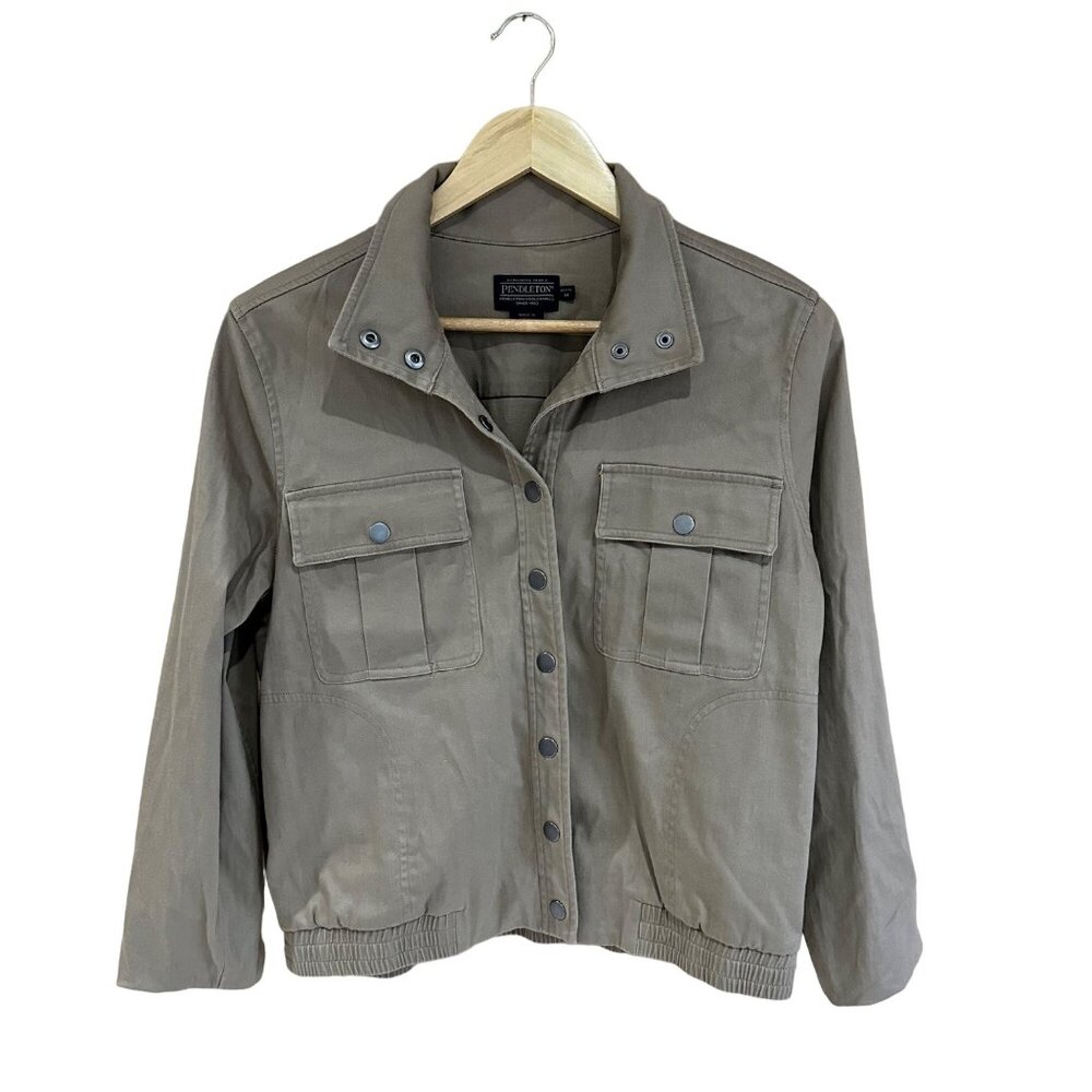 Pendleton Jacket Womens Medium Petite Malin Tan B… - image 1